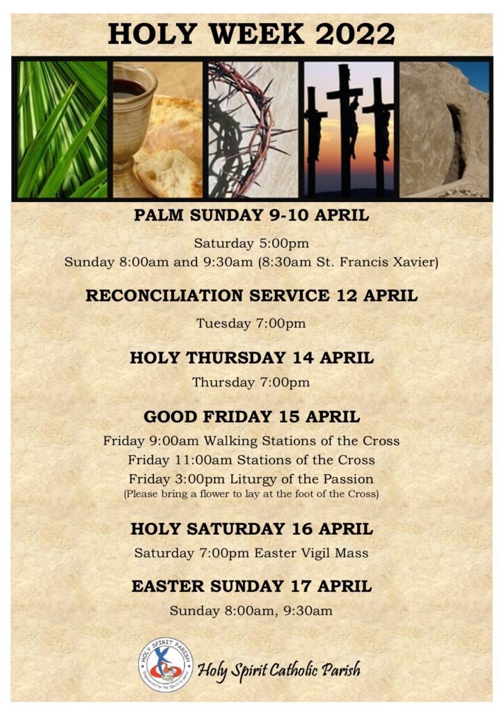 Holy Week Poster 2022